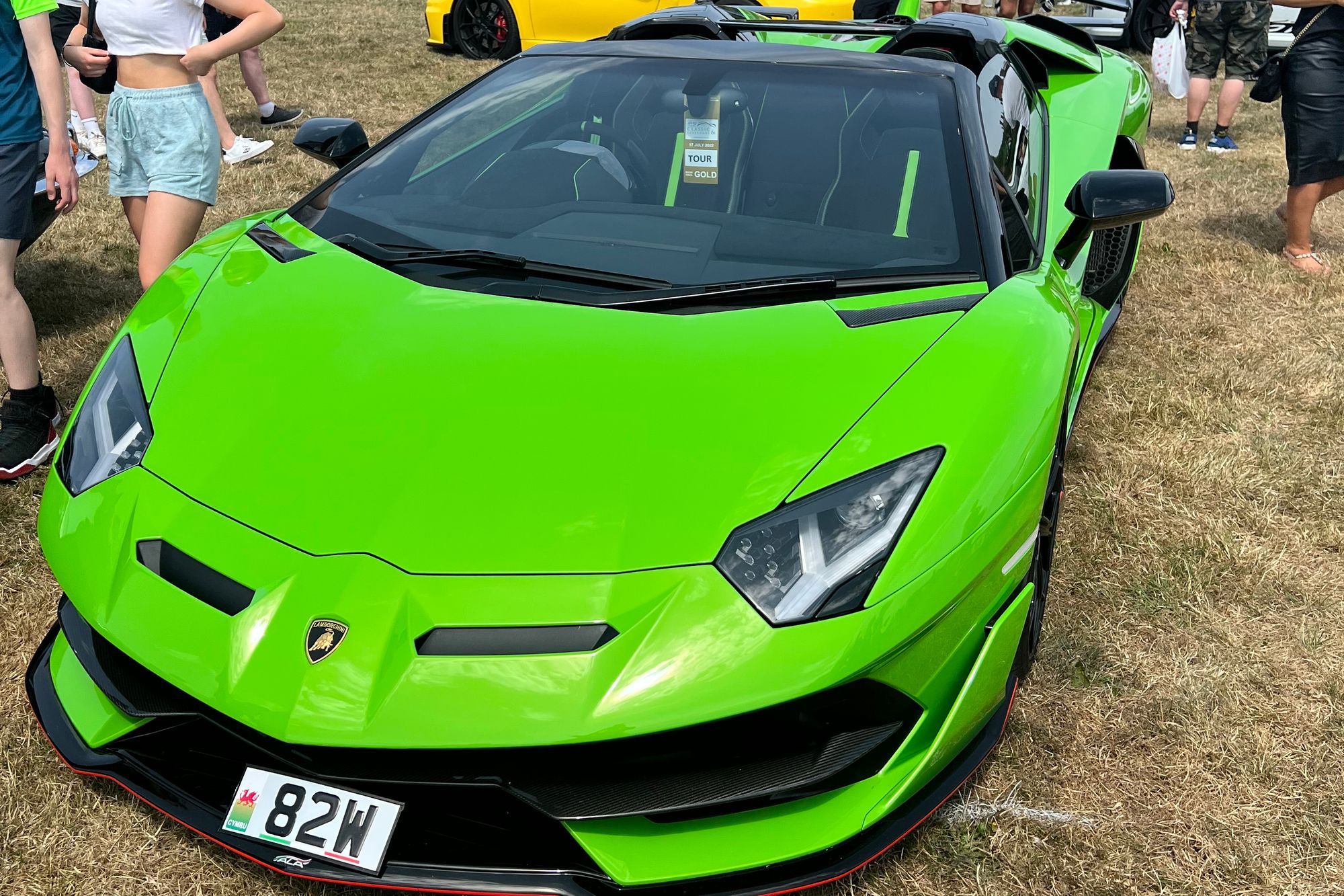 Mirabile attends Classic and supercar show Sherborne Castle